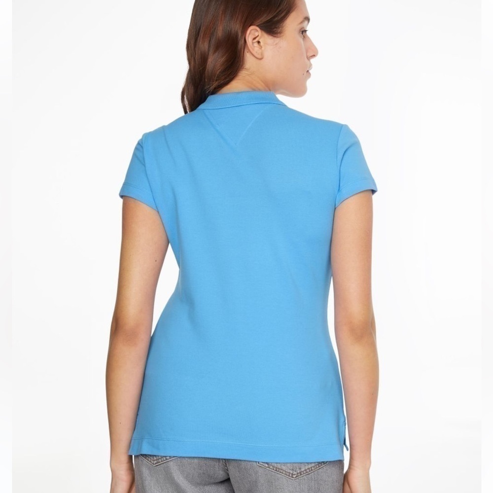 Tommy Hilfiger light blue polo top - Picture 2 of 8